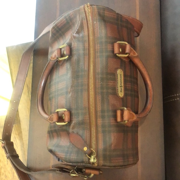 MRALPH LAUREN Tartan Plaid Boston Travel Crossbody Shoulder Bag Speedy 30 - Picture 6 of 17